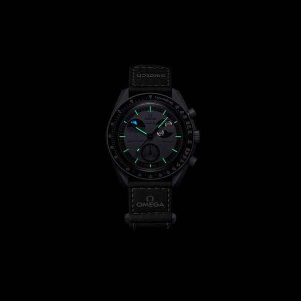 Swatch x Omega Bioceramic Mission To Earthphase Black