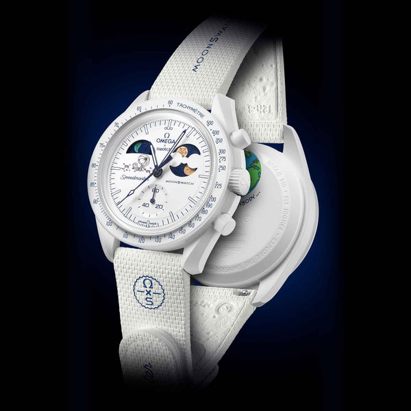 Swatch X Omega Bioceramic Moonswatch Mission To Earthphase – Moonshine Gold Snow White