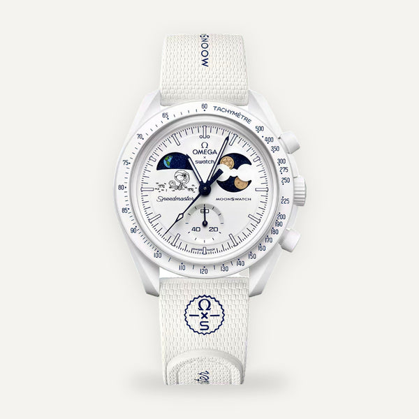 Swatch X Omega Bioceramic Moonswatch Mission To Earthphase – Moonshine Gold Snow White