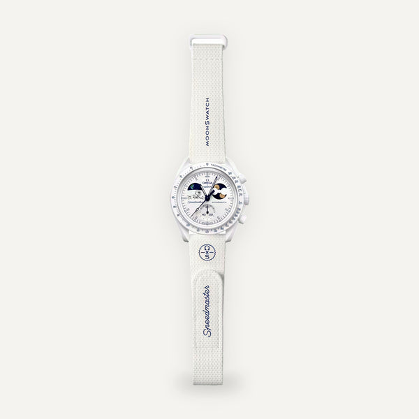 Swatch X Omega Bioceramic Moonswatch Mission To Earthphase – Moonshine Gold Snow White